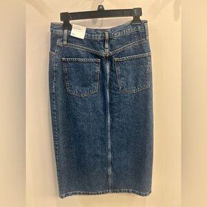 Mango Denim Midi Skirt